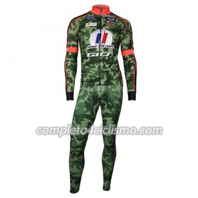 Completo Maglia ML + Pantaloncino con bretelle ML 2018 Armee De Terre N001